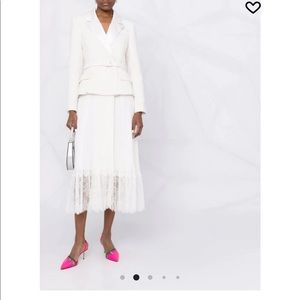 Self-Portrait boucle dress